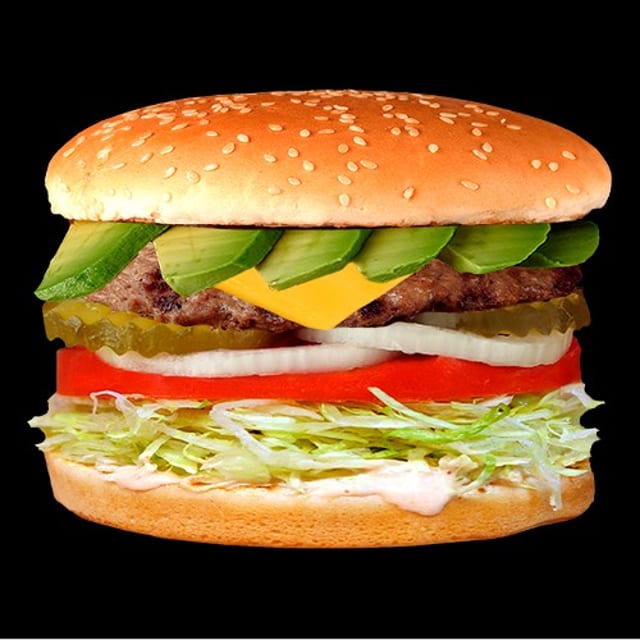 Avocado Cheeseburger.