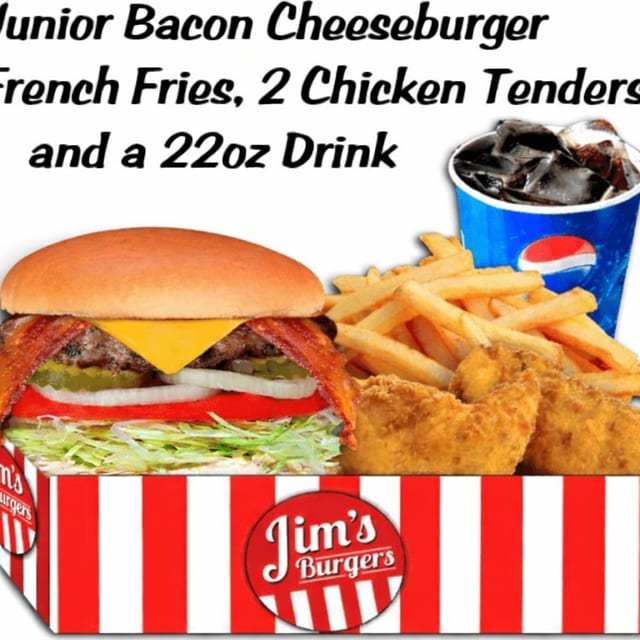 Jr. Bacon Cheeseburger Box Combo.