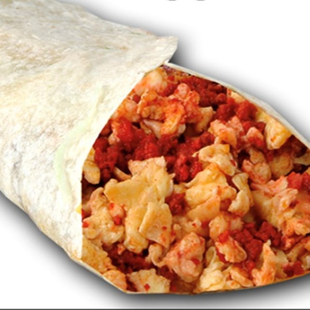Chorizo & Egg Burrito.