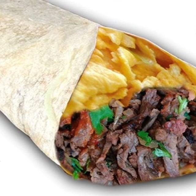 Asada & Egg Burrito.