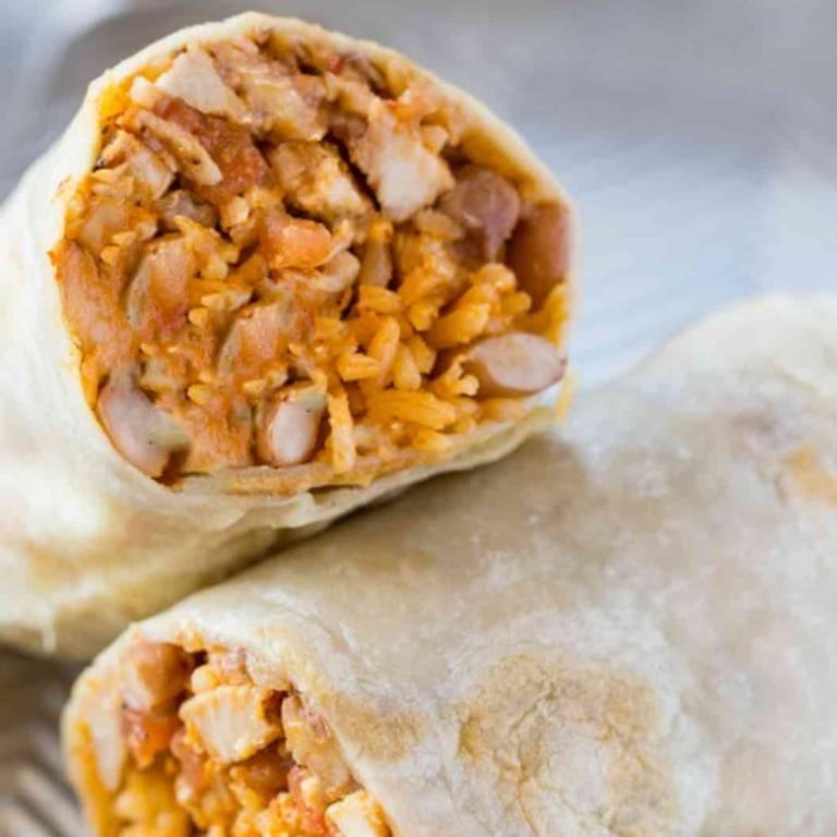 Delicious Chicken Burrito Awaits